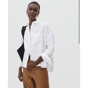 NWT Everlane Boxy Oxford in White, XXS